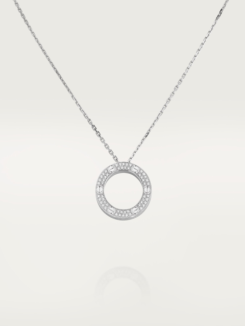 LOVE necklace, paved