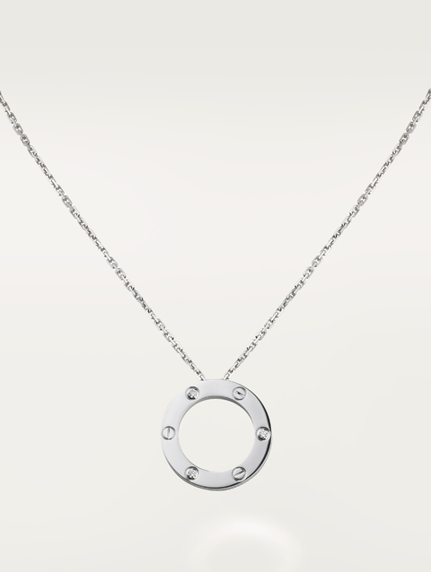 LOVE necklace, 3 diamonds