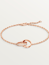 LOVE bracelet, on chain, half-paved