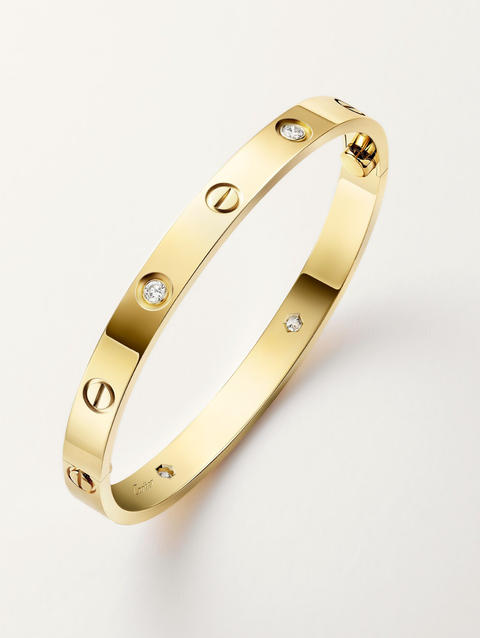 LOVE bracelet, classic model, 4 diamonds