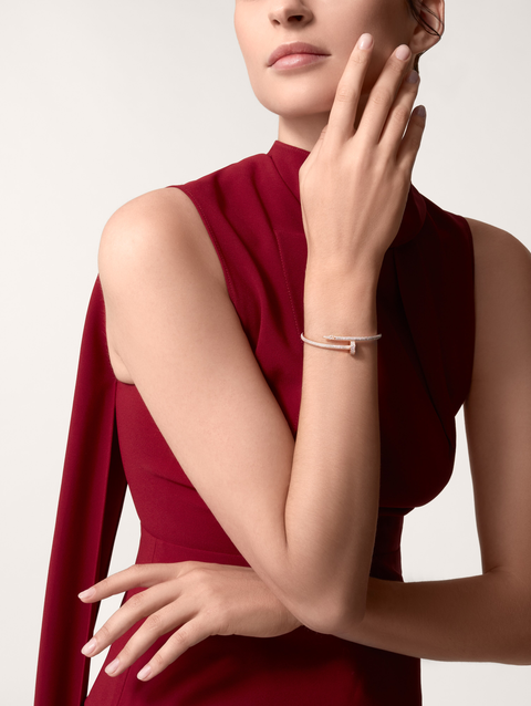 Juste un Clou bracelet, classic model, half-paved