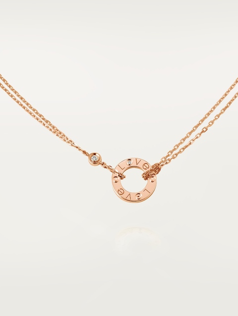 LOVE necklace, 2 diamonds