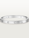 LOVE bracelet, classic model, brushed, 4 diamonds