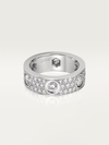 LOVE ring, classic model, paved, 6 diamonds