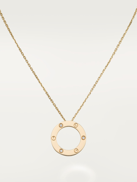 LOVE necklace, 3 diamonds