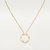 LOVE necklace, 3 diamonds