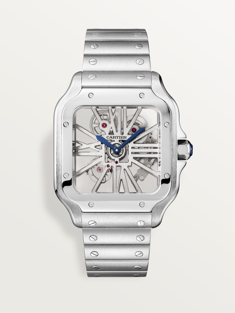 Santos de Cartier skeleton watch