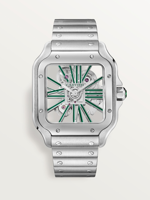 Santos de Cartier skeleton watch