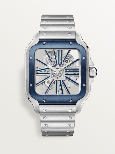 Santos de Cartier skeleton watch