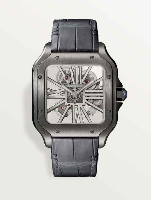 Santos de Cartier skeleton watch