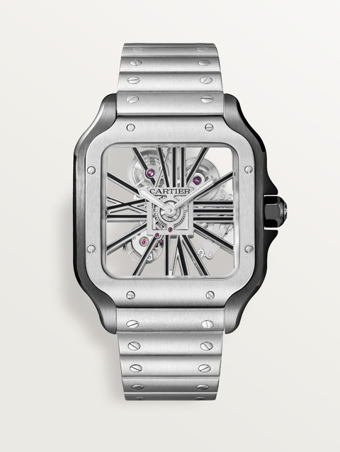 Santos de Cartier skeleton watch