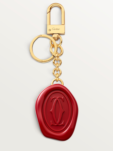 Diabolo de Cartier key ring with wax seal motif