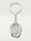 Key ring with wax seal décor