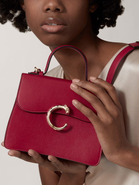 Top handle bag mini model, Panthère de Cartier