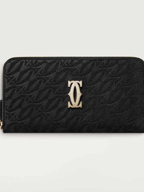 International zipped wallet, C de Cartier