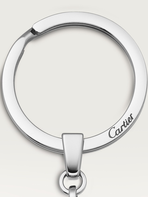 Pivoting double C décor key ring