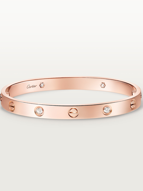 LOVE bracelet, classic model, 4 diamonds